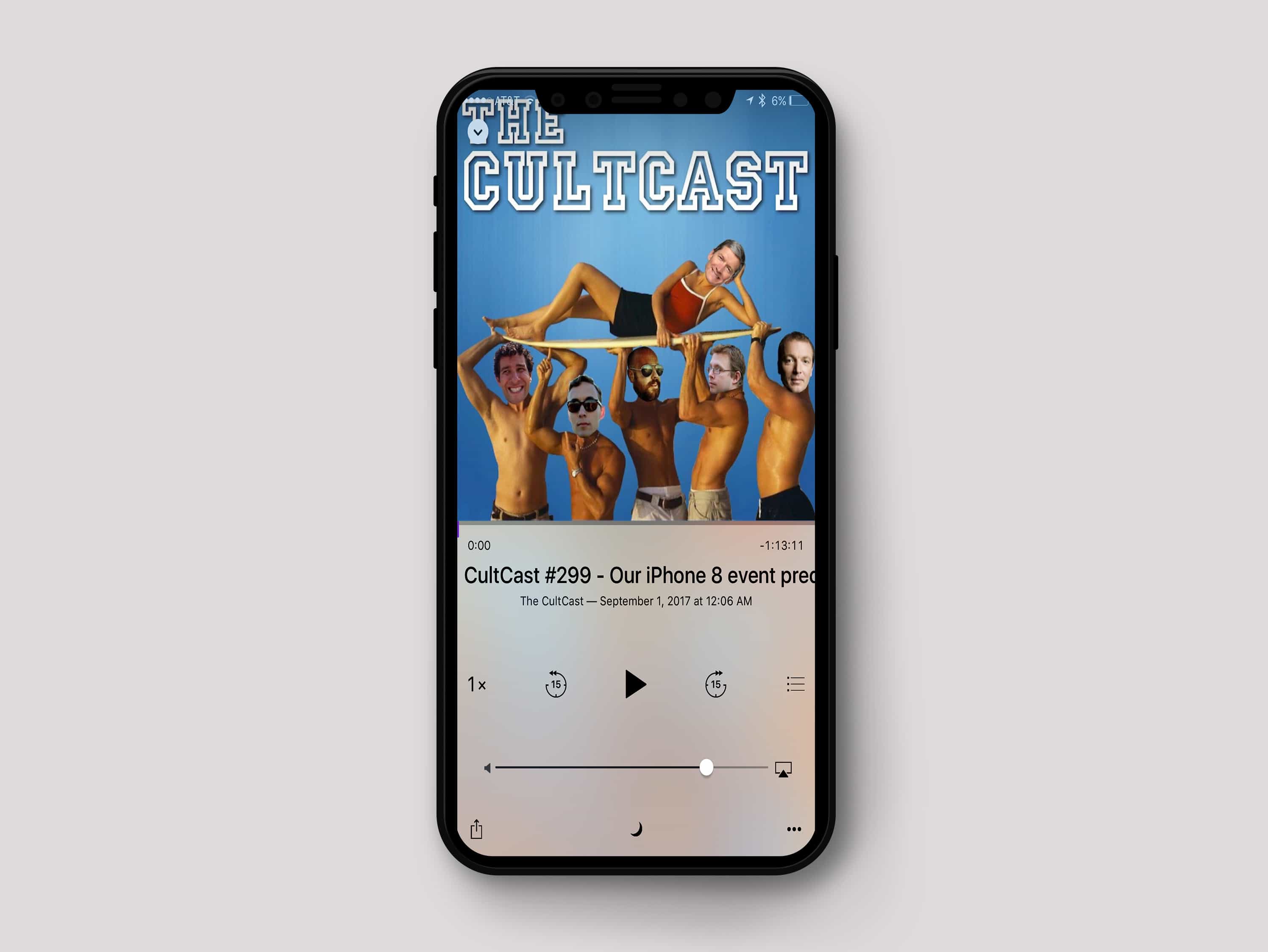 CultCast on iPhone 8