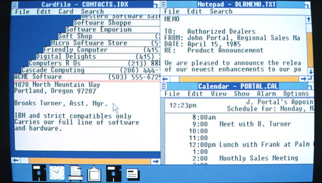 This is how Windows 1.0 looked when it shipped.