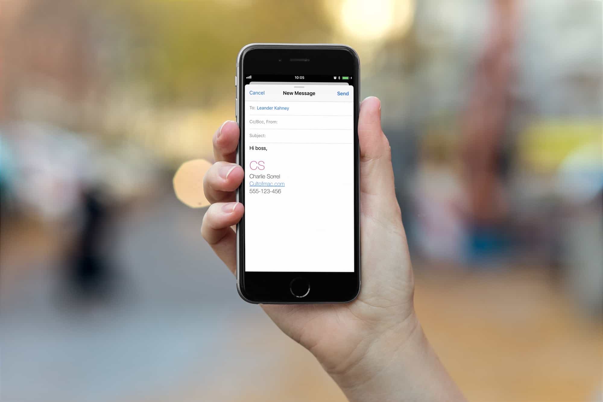 How To Add A Fancy Email Signature On Iphone And Mac Cult Of Mac