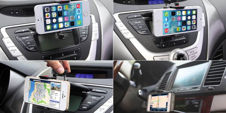 Keep your hands on the wheel with this simple, sturdy iPhone dashboard mount.