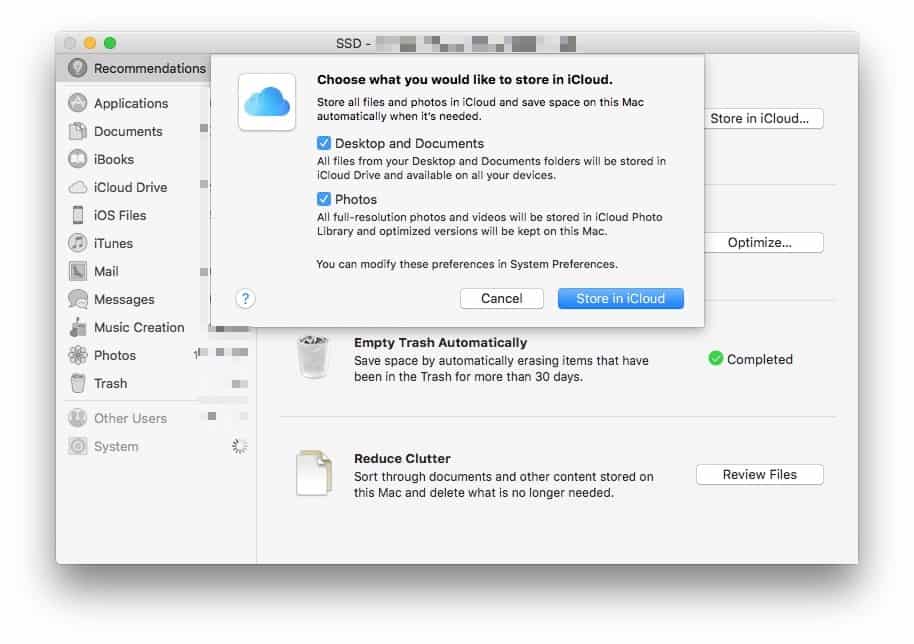 How To Use Icloud Drive To Free Up Storage On Your Mac Cult Of Mac
