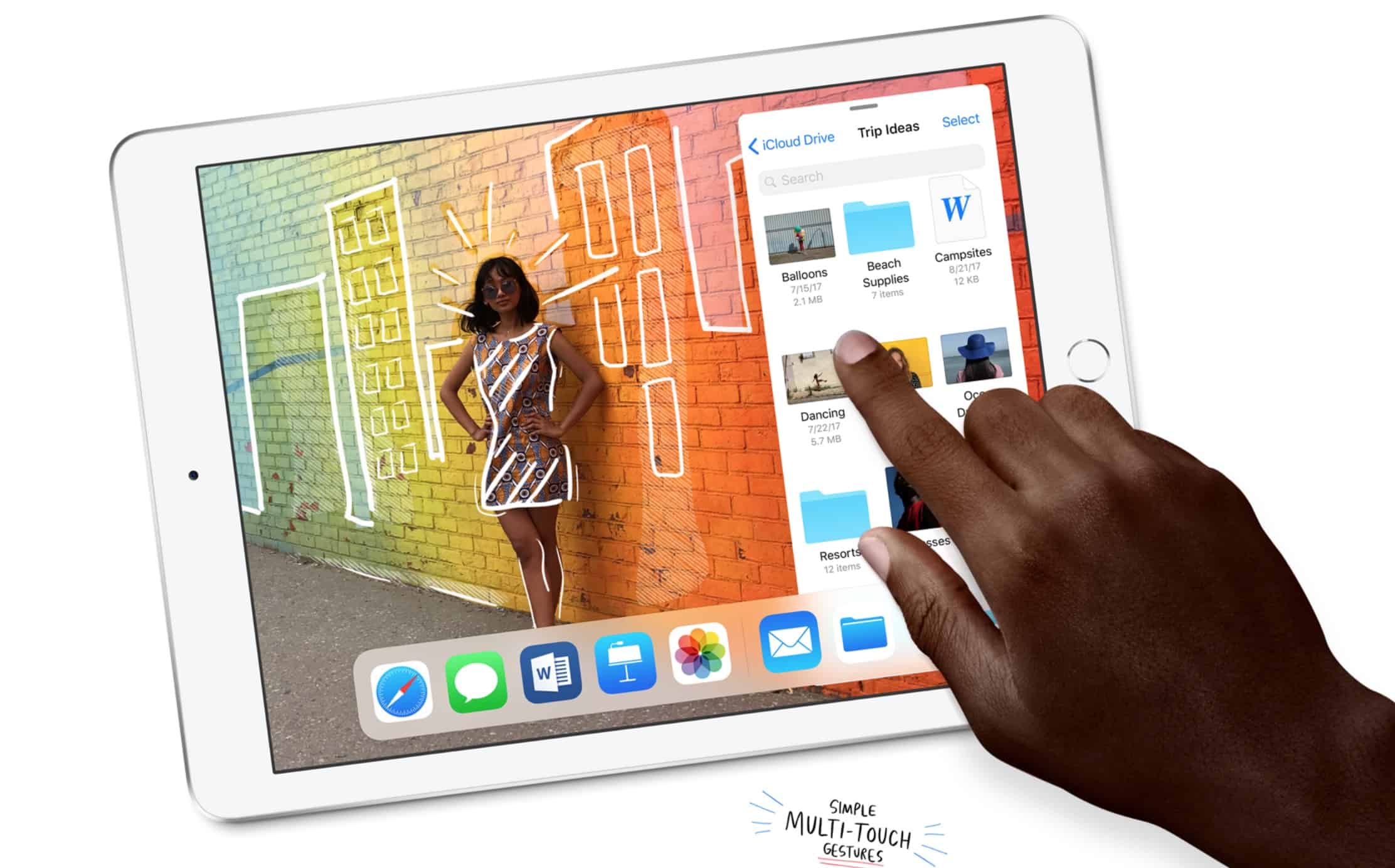 actual size of 9.7 inch ipad