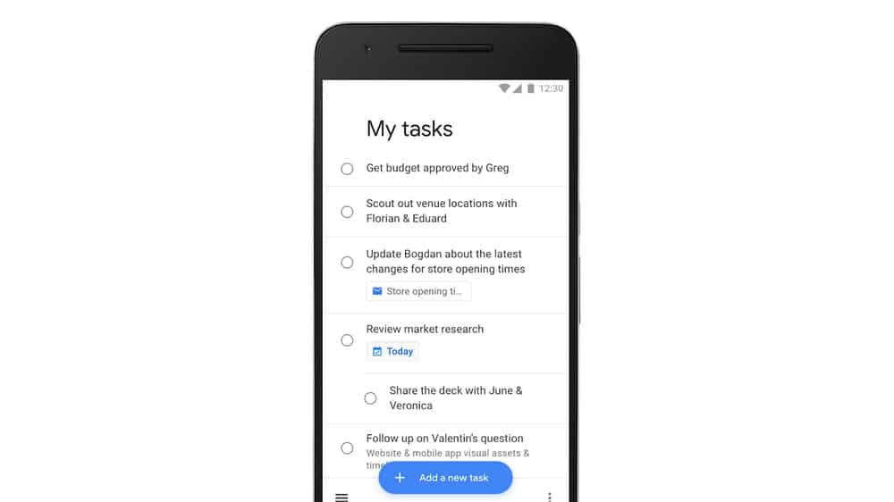 Google Tasks iOS