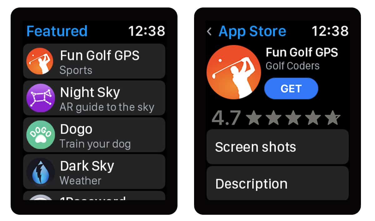 Install watch apps straight from your wrist [Mockup]