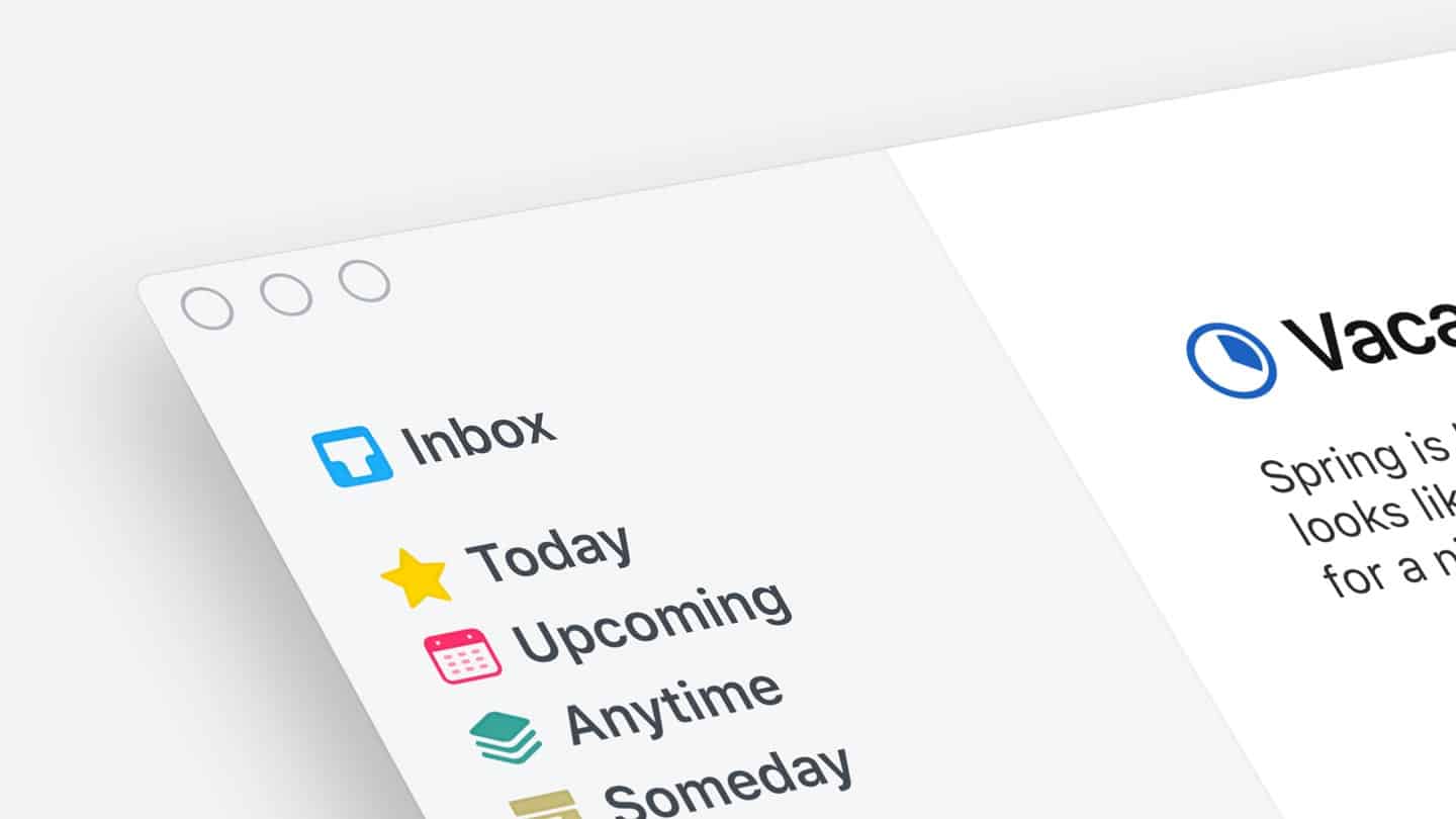 Things has built-in support for do-it-later lists to do list Things has built-in support for do-it-later lists.