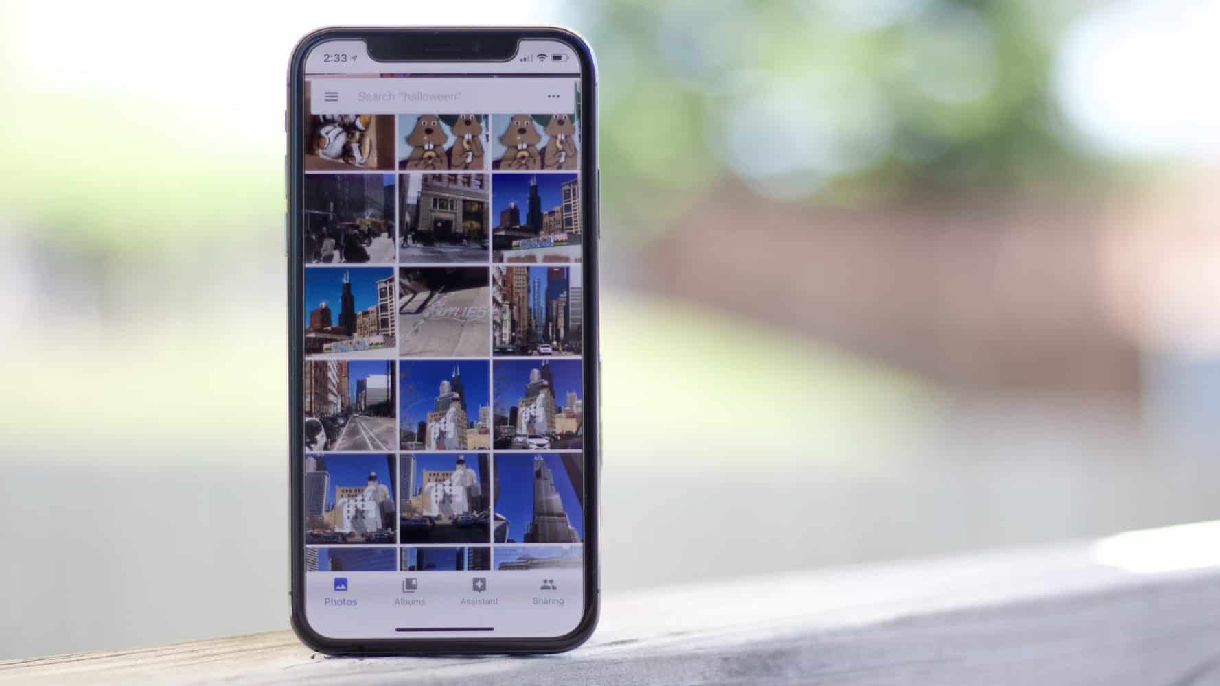 Google Photos library backup on iPhone X