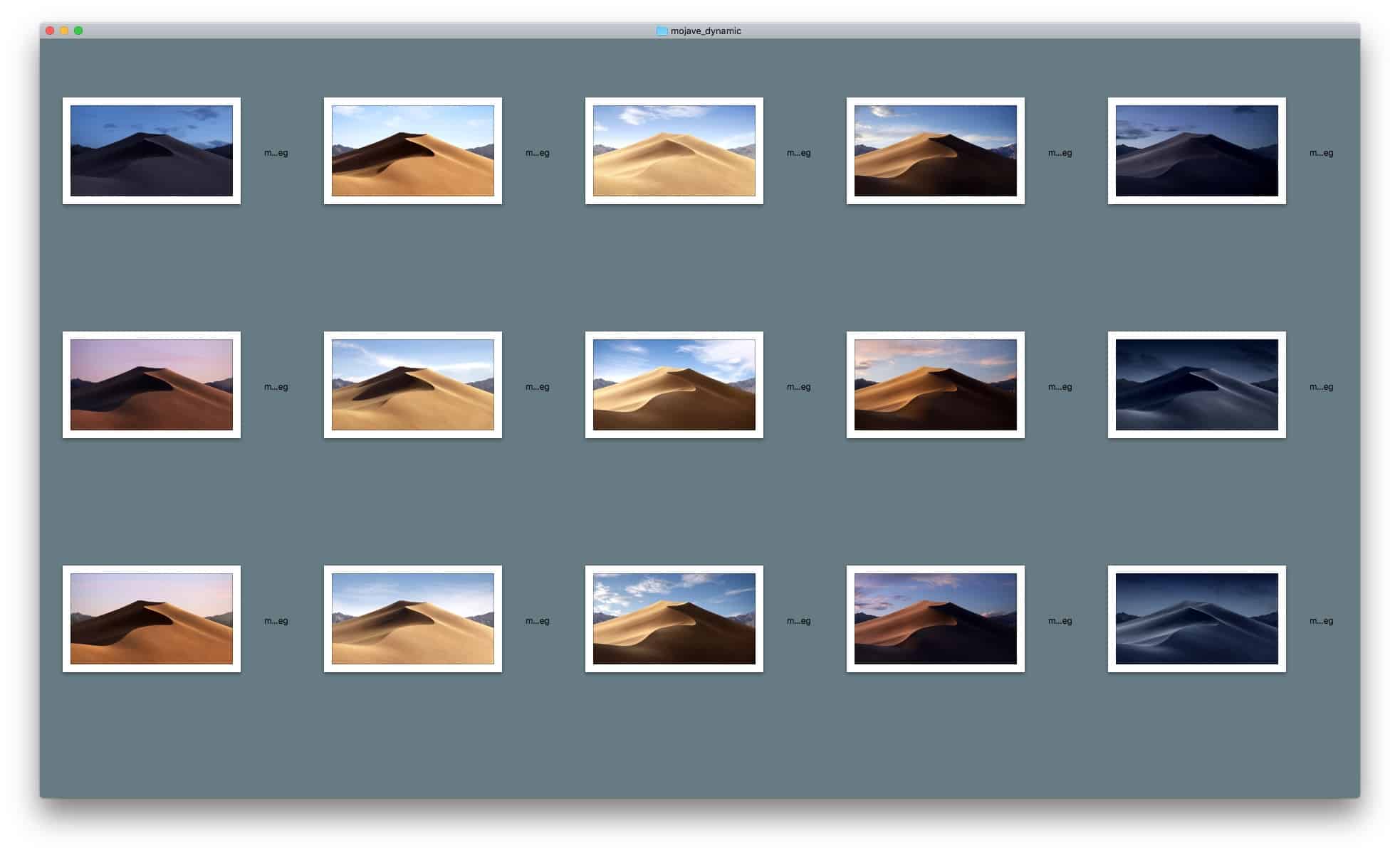 macOS Mojave's shifting Dynamic Desktop