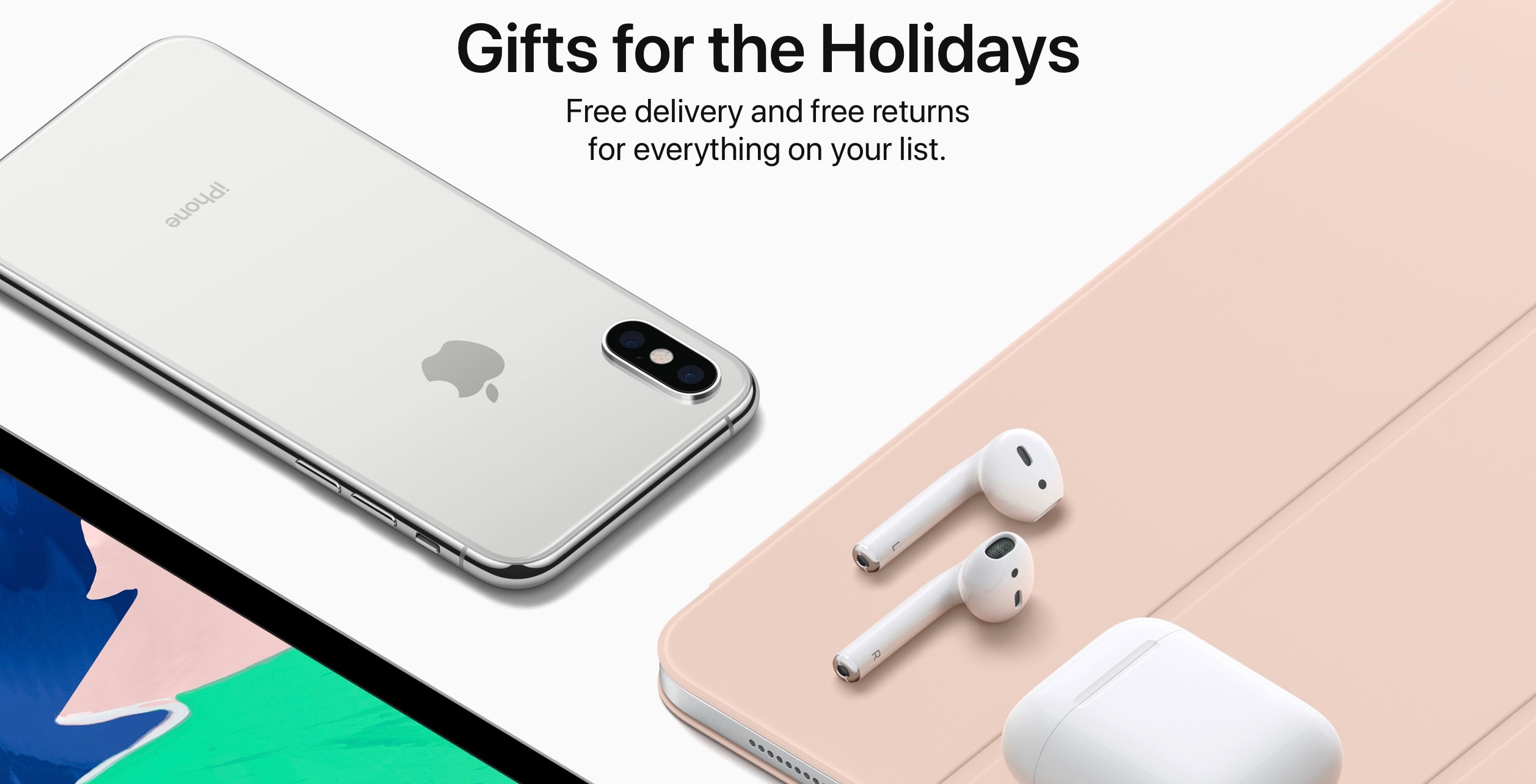 Apple gifts bought now can be returned in January.