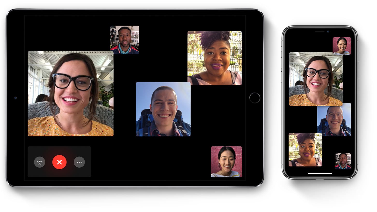 Group FaceTime is super easy to use.