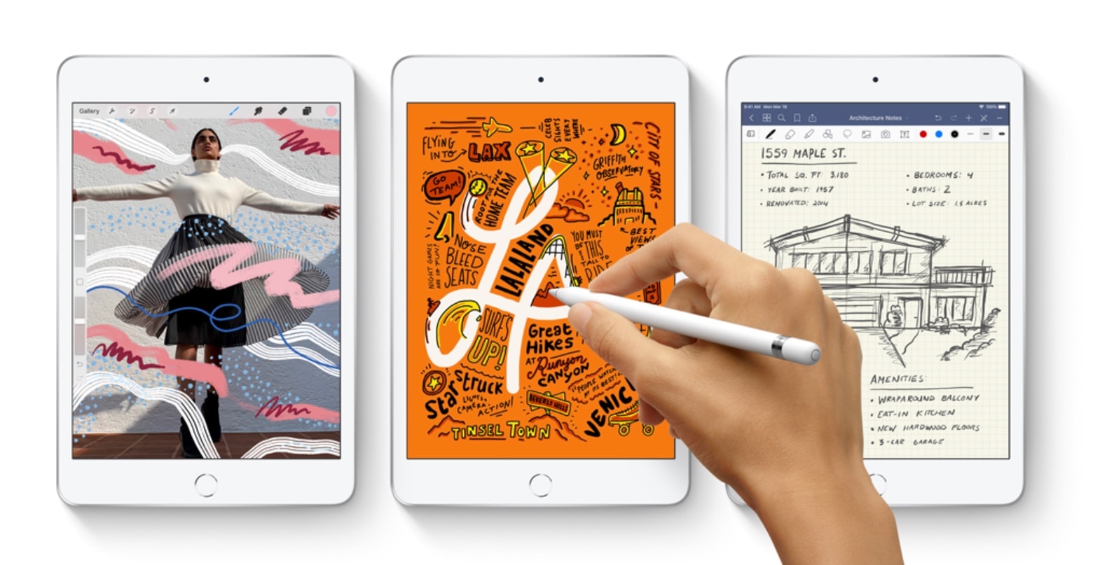 The newest iPad mini supports the first-gen Apple Pencil, not the newer version of this stylus.