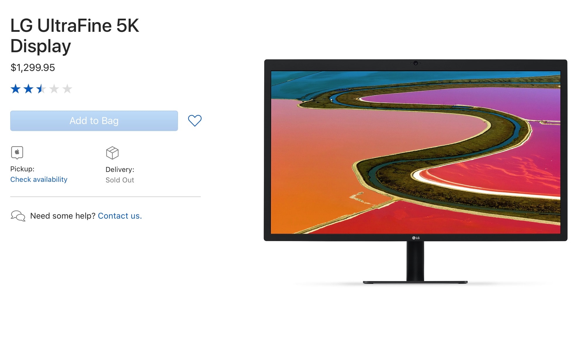 LG 5K monitor