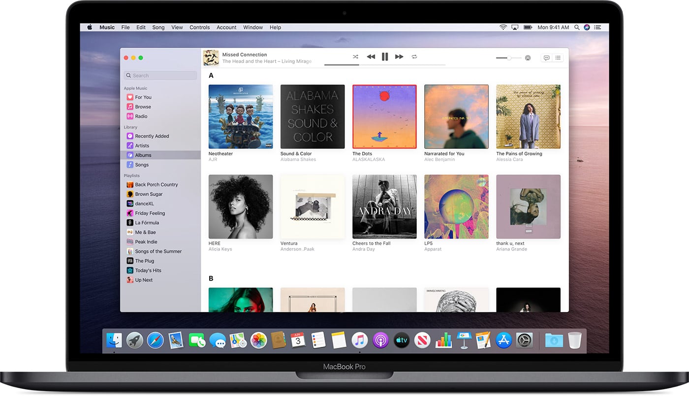Apple Music in macOS Catalina