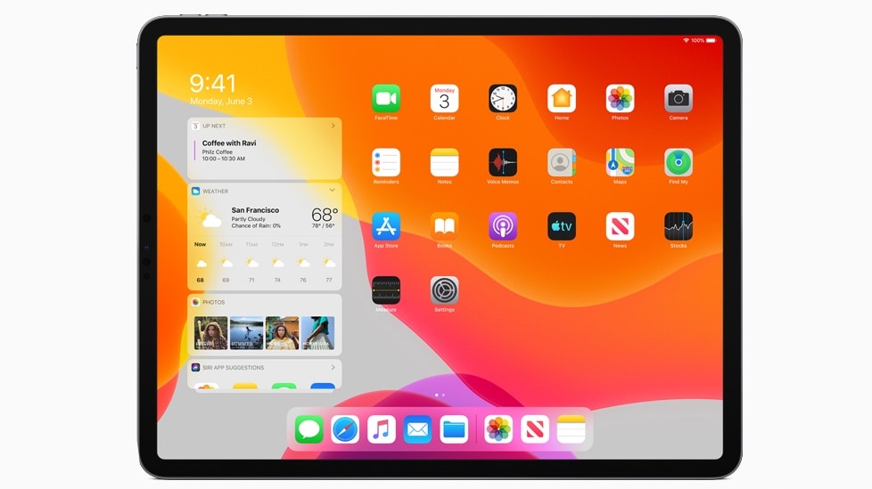 iPadOS Home Screen