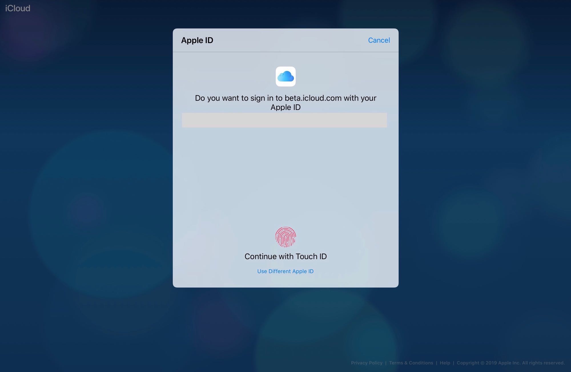 The latest Apple betas offer the option of signing in with Face ID or Touch ID.