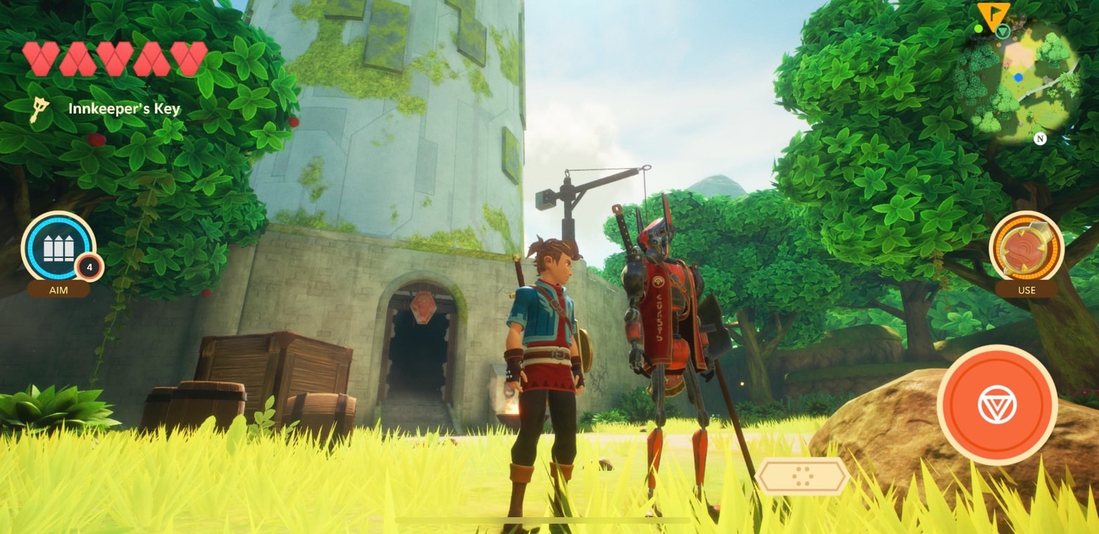 Best Apple Arcade games: In Oceanhorn 2, it's you and your robot buddy against the world. Actually, mostly it's just you