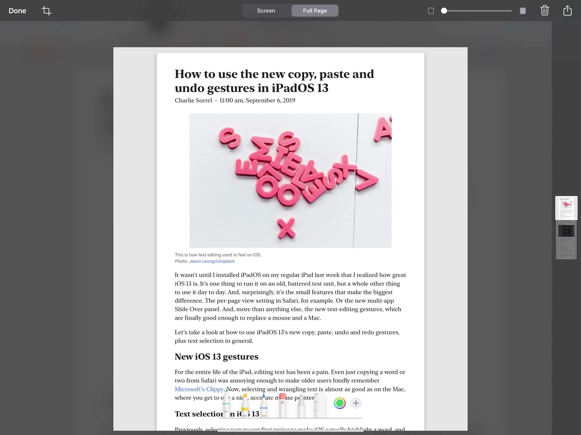   Create a reader View PDF screenshot. 