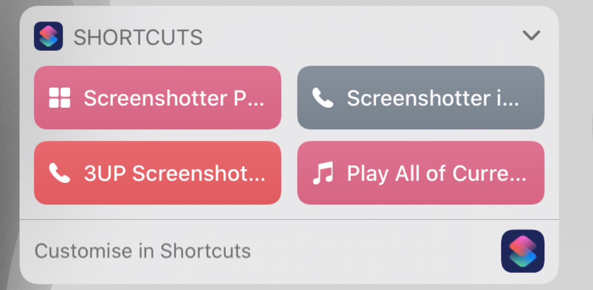 If you only use one widget, make that widget the Shortcuts widget. 