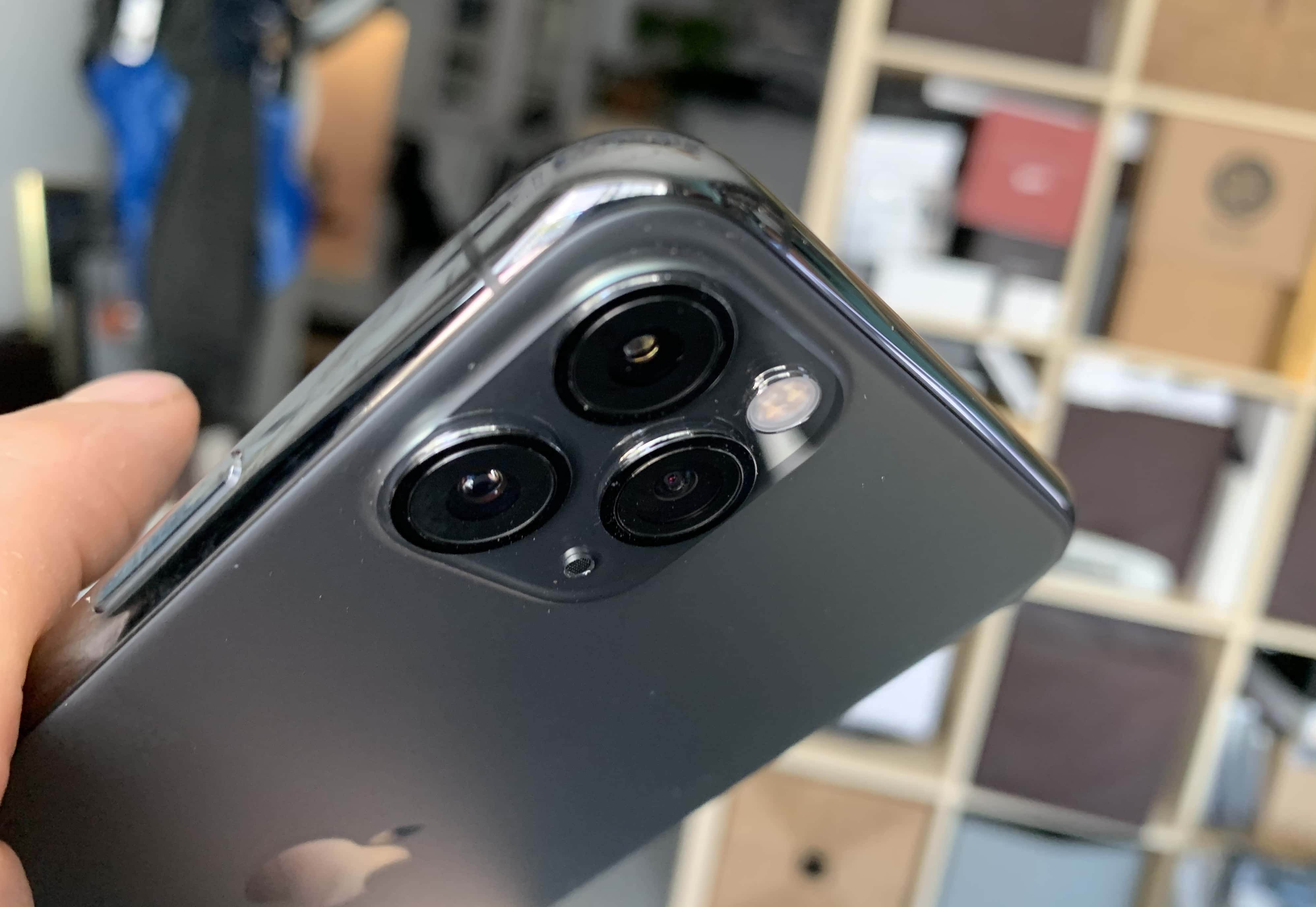 The three cameras on the iPhone 11 Pro Max