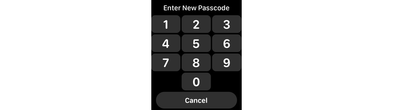 Your new Apple Watch passcode can contain up to 10 digits.