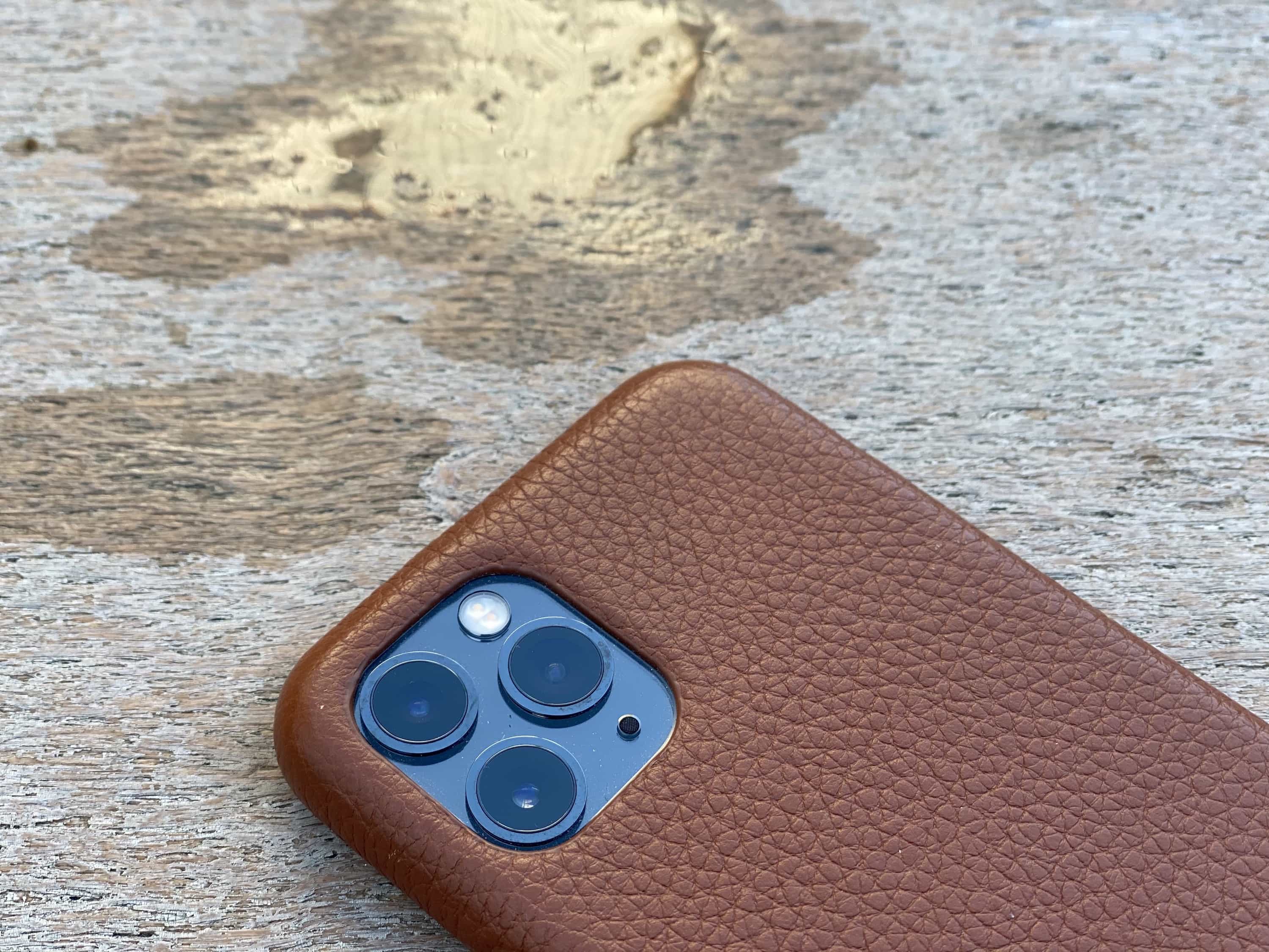 Woolnut leather iPhone Pro case: Style and substance.
