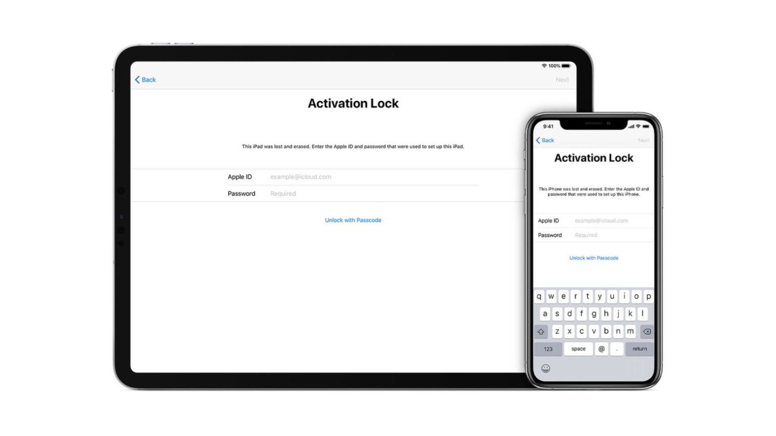 Activation Lock on iPad and iPhone