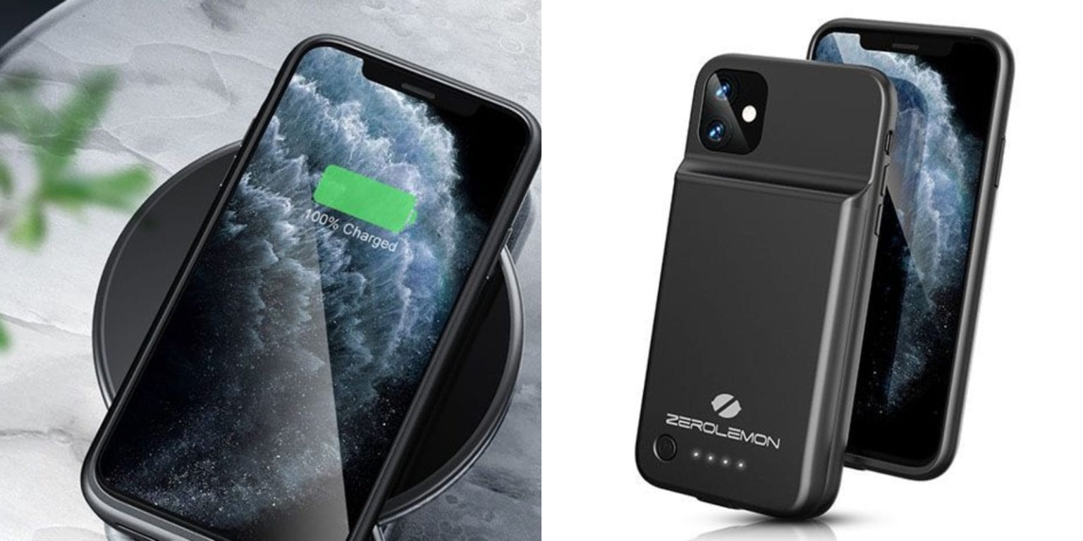 This iPhone 11 charging case looks great and works wirelessly.
