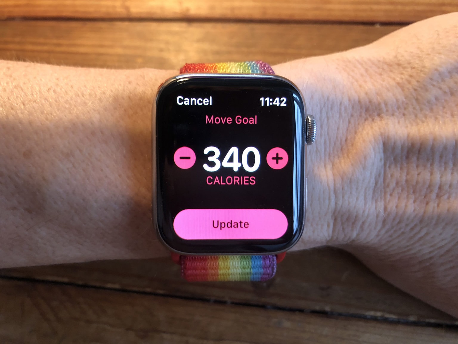 For best results, you should tailor your Apple Watch Move goal to suit your personal situation.