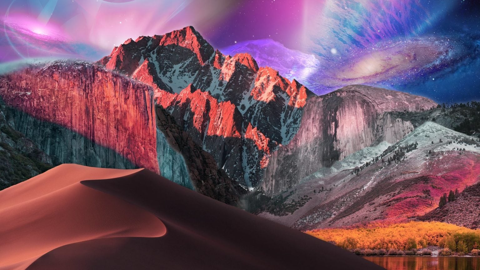 Apple fan creates a Frankenstein's monster of every macOS wallpaper combined
