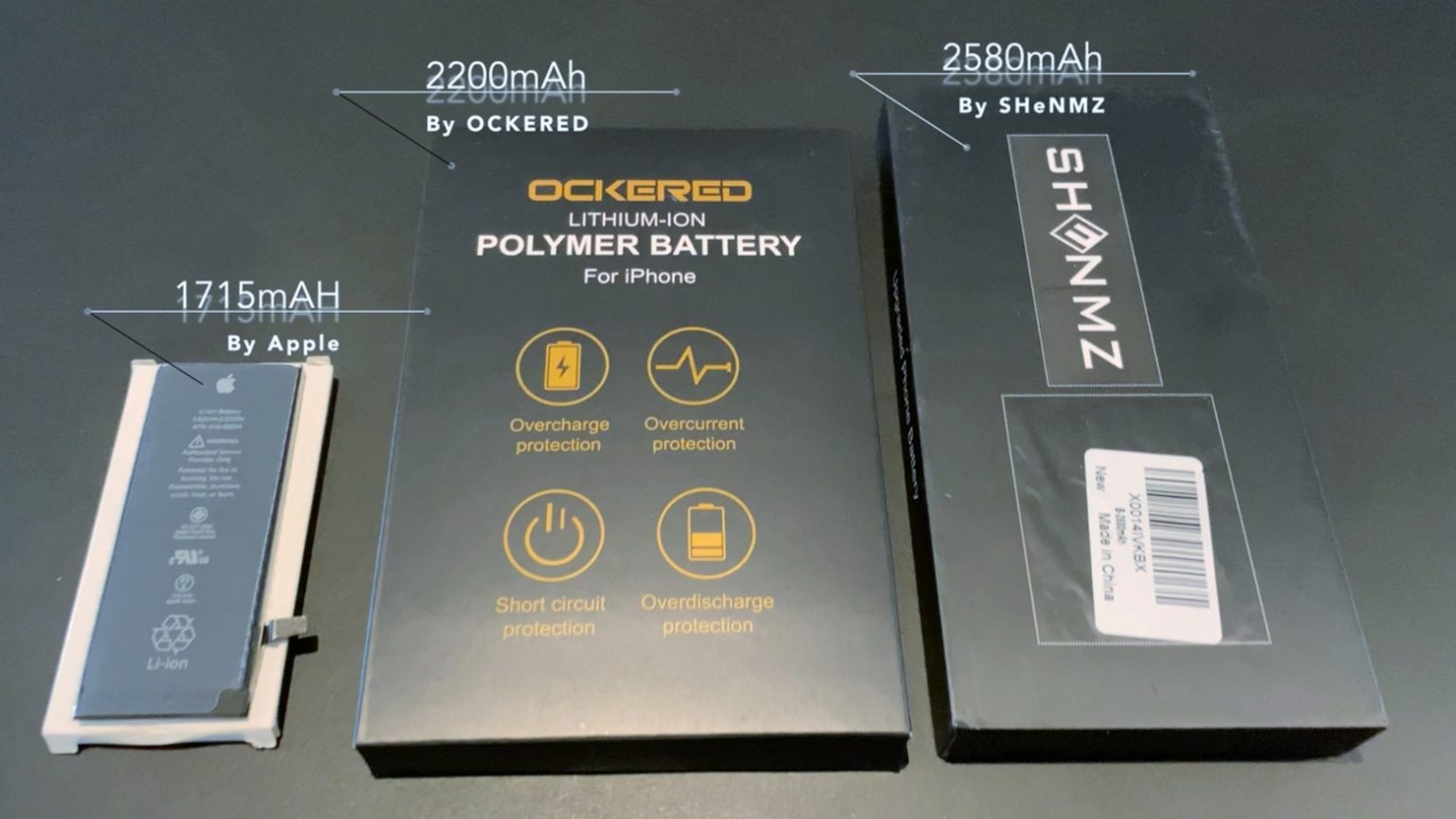 High-capacity iPhone battery alternatives are available.