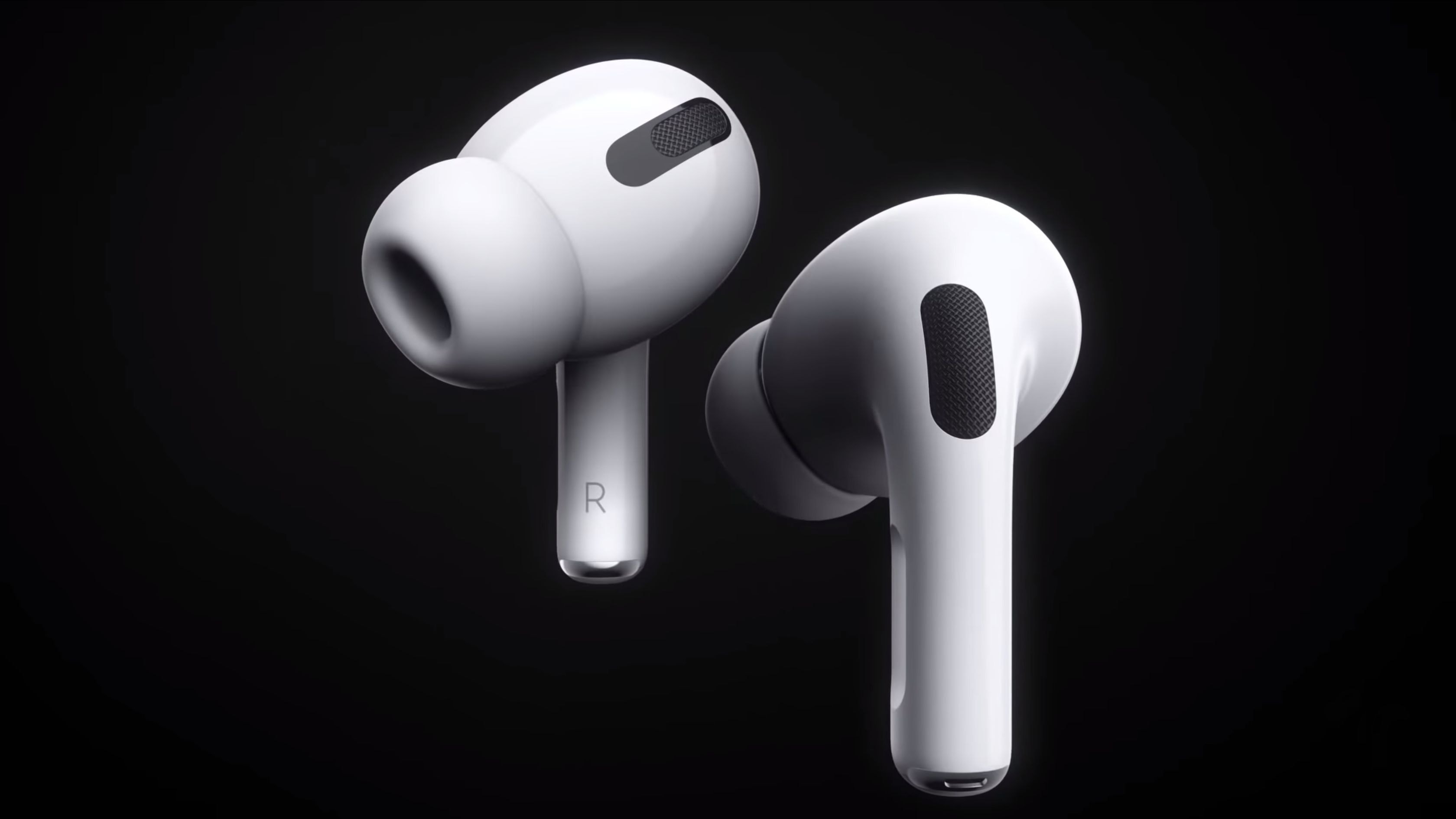 AirPods Pro with black background discounts