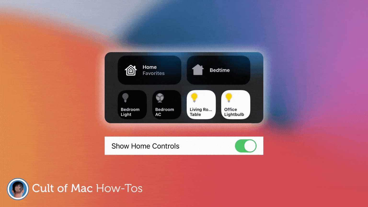 How to disable Home controls in iOS 14