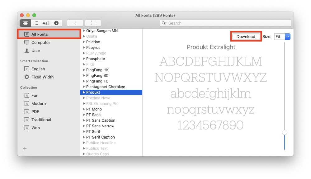 how to download free fonts for mac