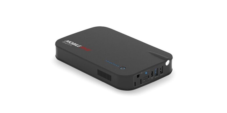 Core Power AC/USB 27,000mAh Portable Laptop Charger: Power up four devices at once with this compact power bank's dual USB ports and integrated AC outlet