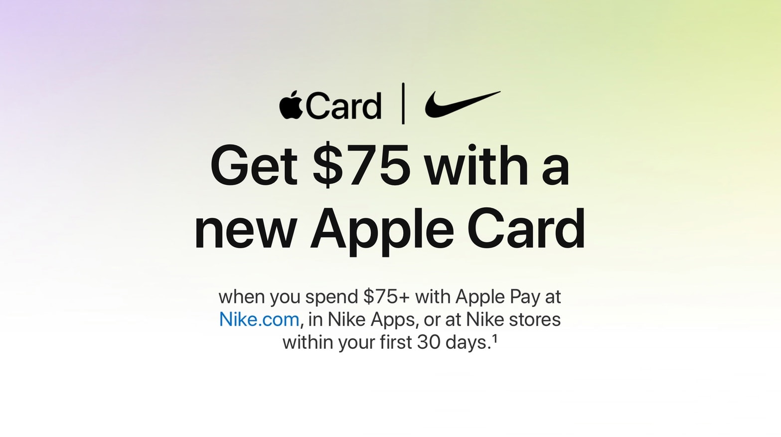 nike apple pay discount