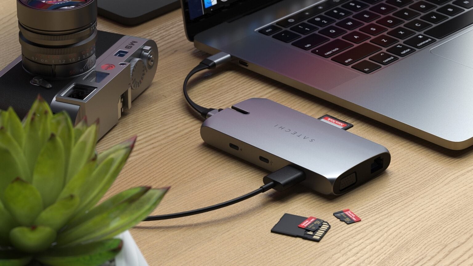 Satechi's portable USB-C hub is designed for home or travel.