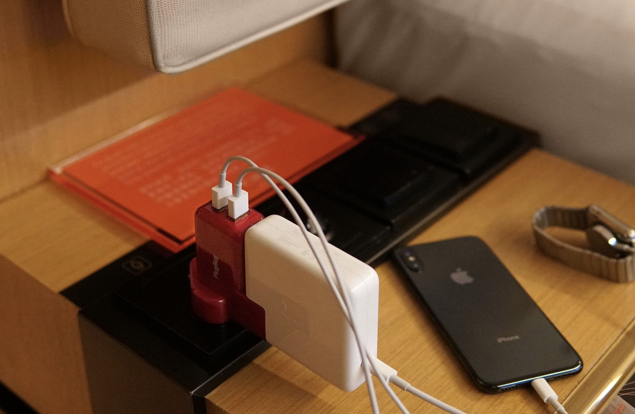Twelve South PlugBug Duo: Charge your iPhone, Apple Watch, AirPods and more with your MacBook charger and this great piece of travel gear.