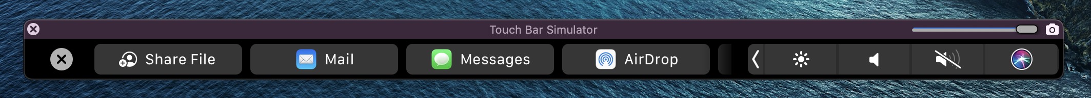 touch bar simulator