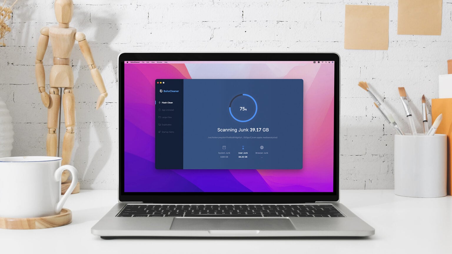 If your Mac's running low on storage, you can quickly turn things around with BuhoCleaner.