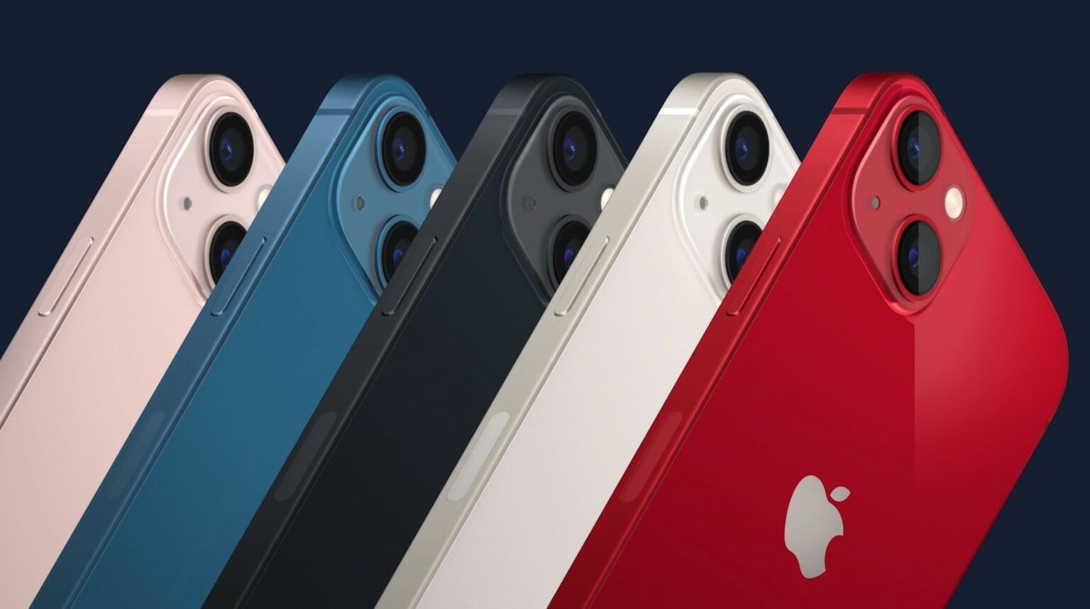 Apple California Streaming event: iPhone 13 comes in an array of five colors.