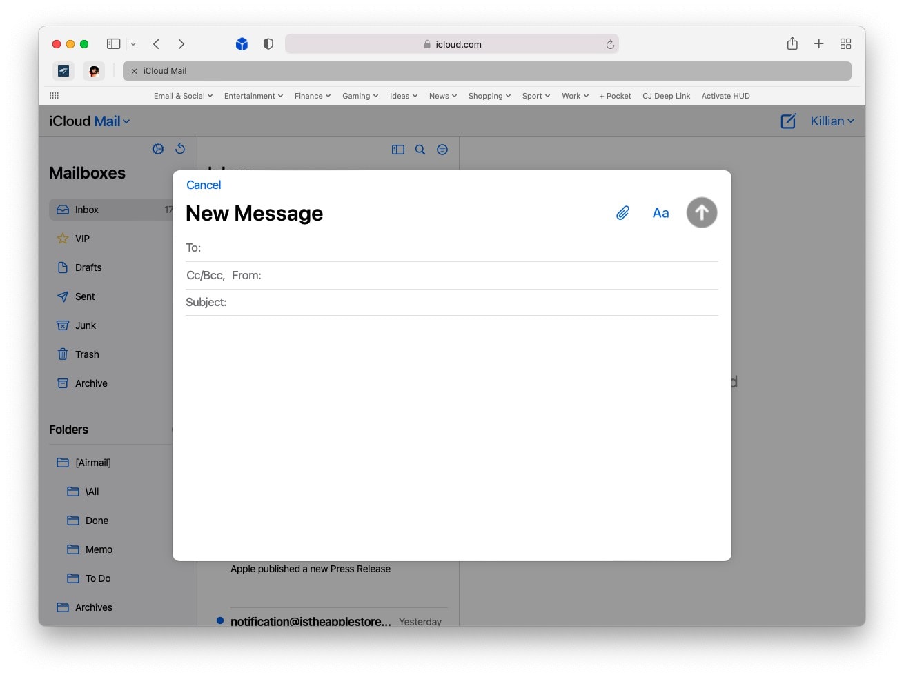 iCloud Mail gets a new look on the web