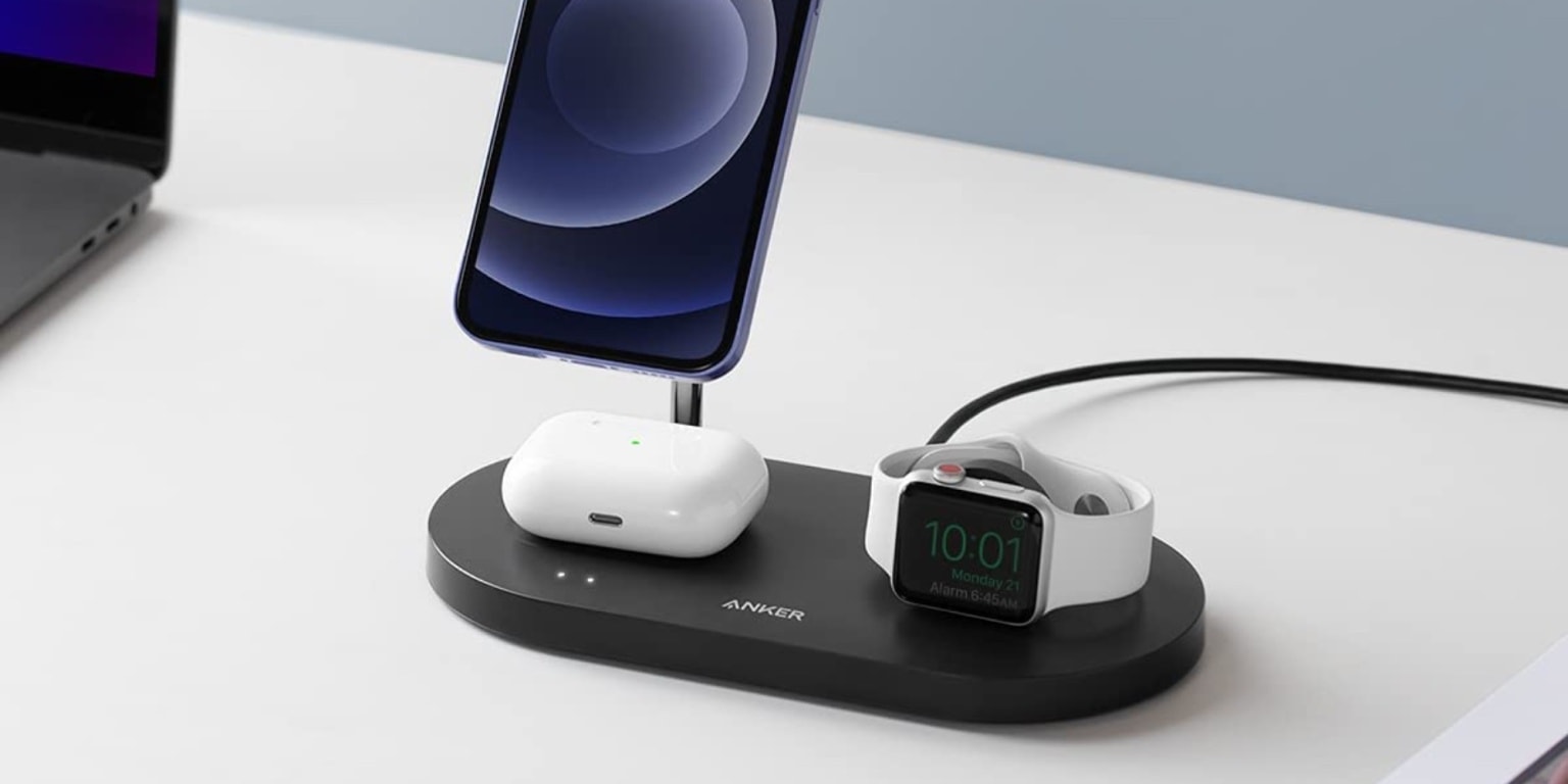 Charge up your iPhone, AirPods and Apple Watch all at once with Anker's new stand.