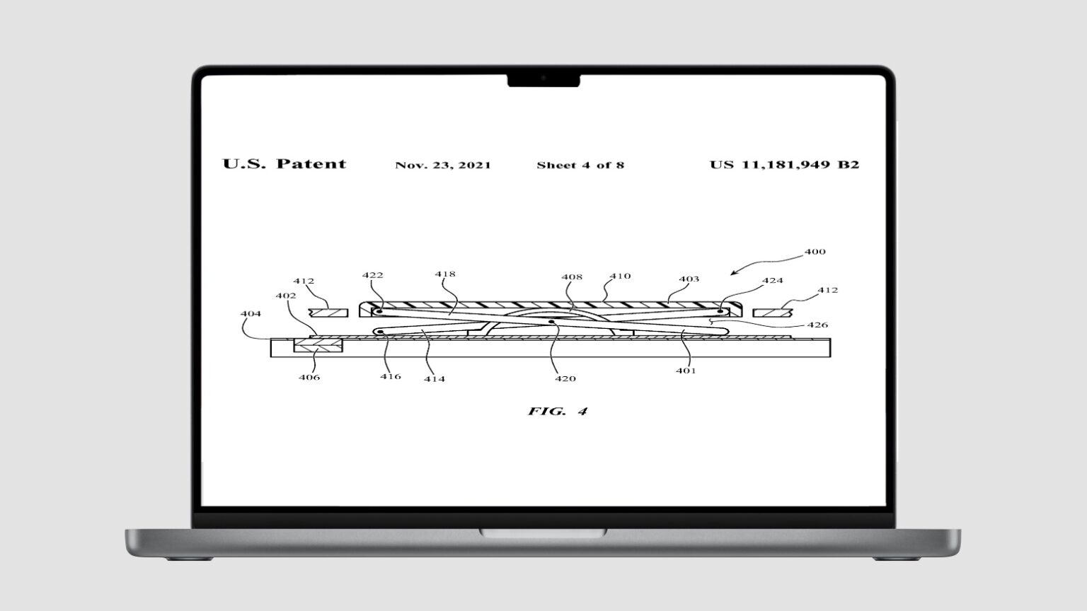Apple mulls MacBook with pop-up keyboard