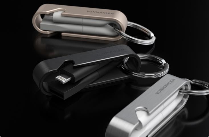 The High Six compact charging cable and adapter set is also a bottle opener -- all on a keychain.