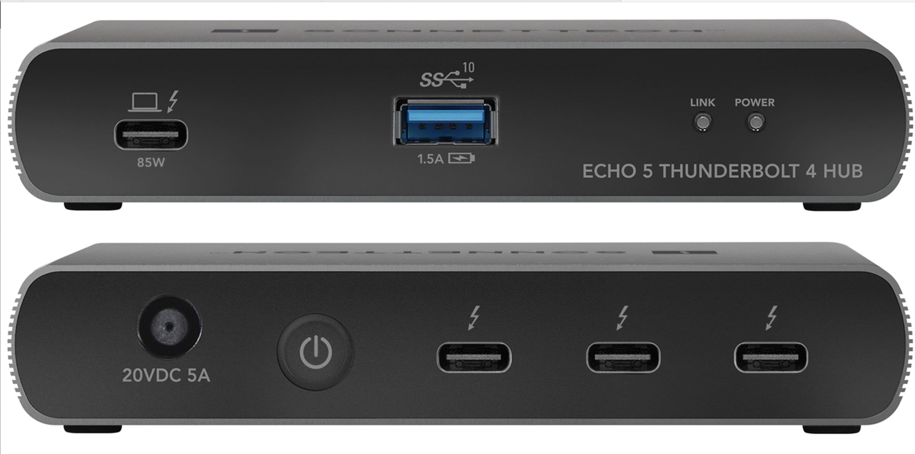 新的 Echo 5 Thunderbolt 4 集线器扩展了 Mac 和 iPad Pro 的连接性