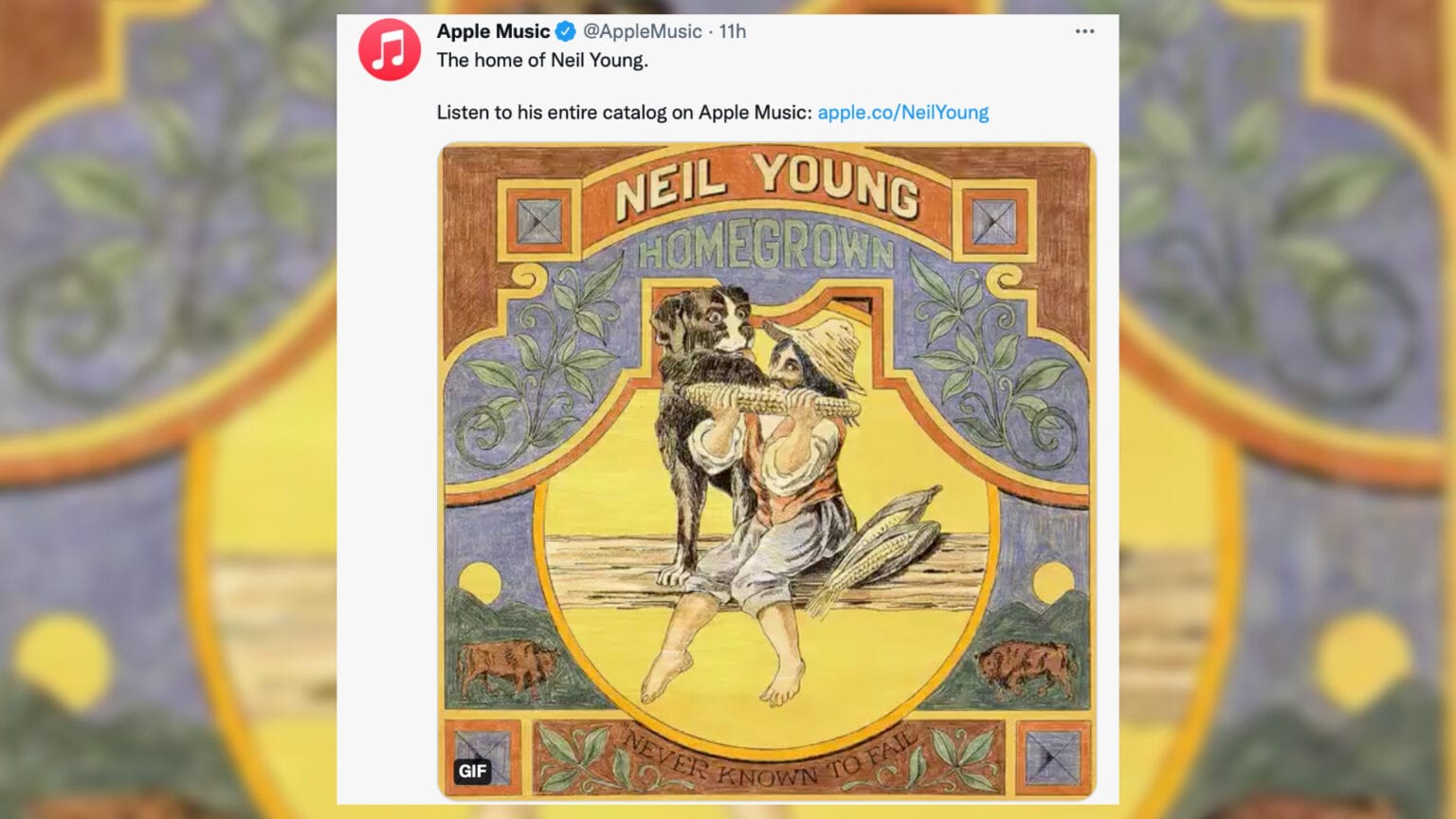 Apple Music backs Neil Young