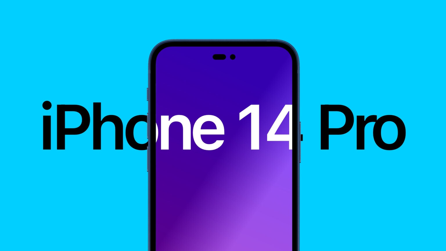iPhone 14 Pro mockup with hole + pill cutout